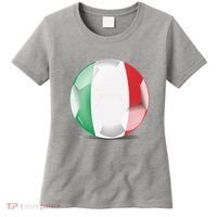 Soccer Ball Country Flag Italy Women's T-Shirt thumb 0