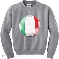 Soccer Ball Country Flag Italy Kids Sweatshirt thumb 0