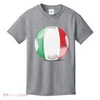 Soccer Ball Country Flag Italy Kids T-Shirt thumb 0
