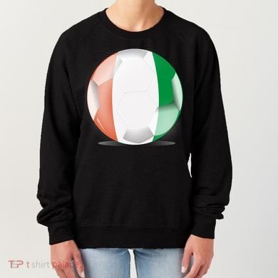 Soccer Ball Country Flag Ivory Coast Women's Sweatshirt