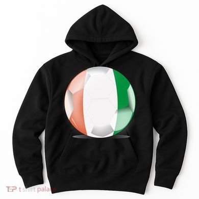 Soccer Ball Country Flag Ivory Coast Hoodie