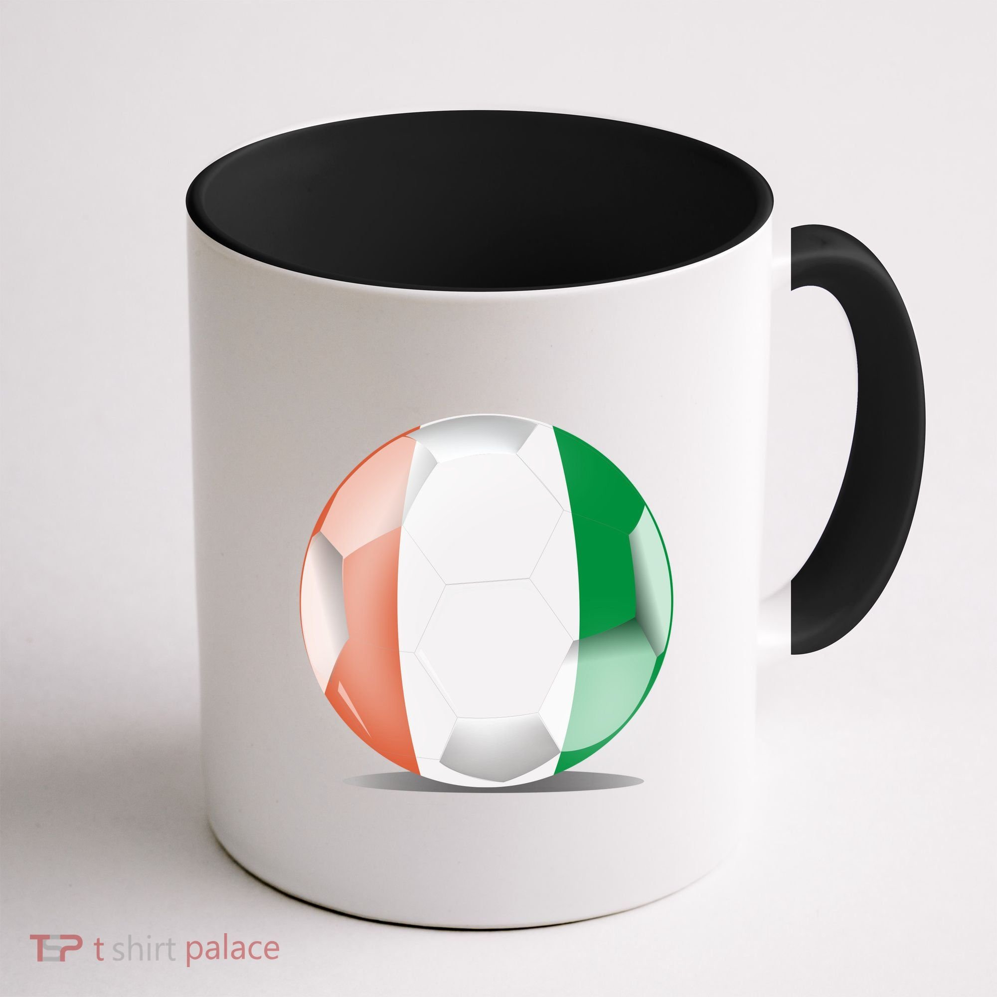Soccer Ball Country Flag Ivory Coast Coffee Mug