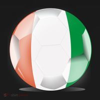Soccer Ball Country Flag Ivory Coast Women's Hoodie thumb 2
