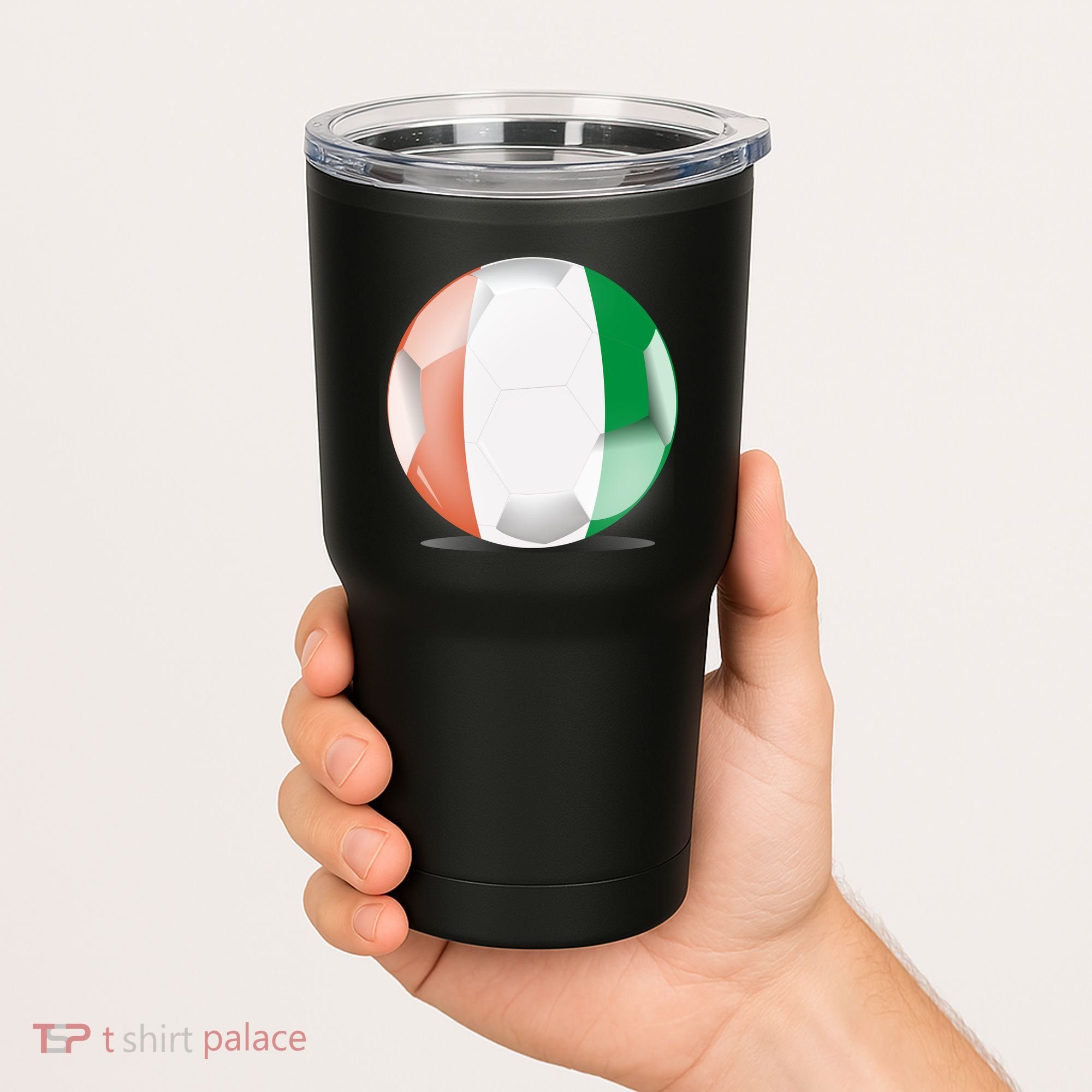 Soccer Ball Country Flag Ivory Coast Tumbler