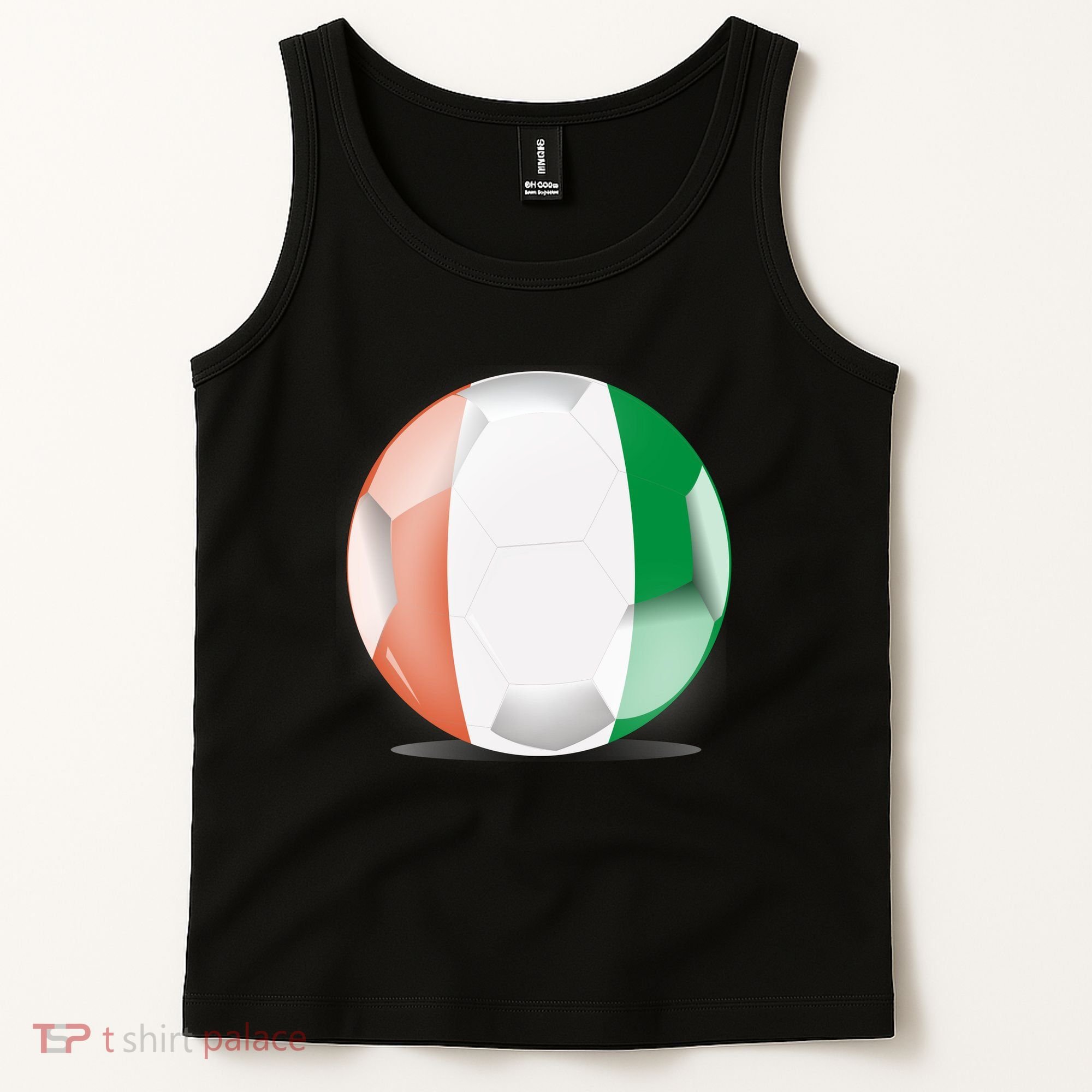 Soccer Ball Country Flag Ivory Coast Tank Top