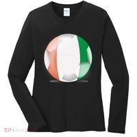 Soccer Ball Country Flag Ivory Coast Women's Long Sleeve Shirt thumb 0