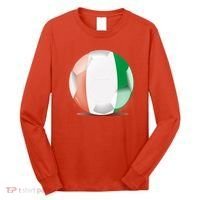 Soccer Ball Country Flag Ivory Coast Long Sleeve Shirt thumb 0