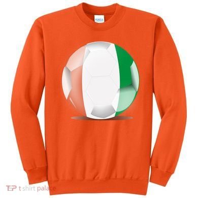 Soccer Ball Country Flag Ivory Coast Sweatshirt