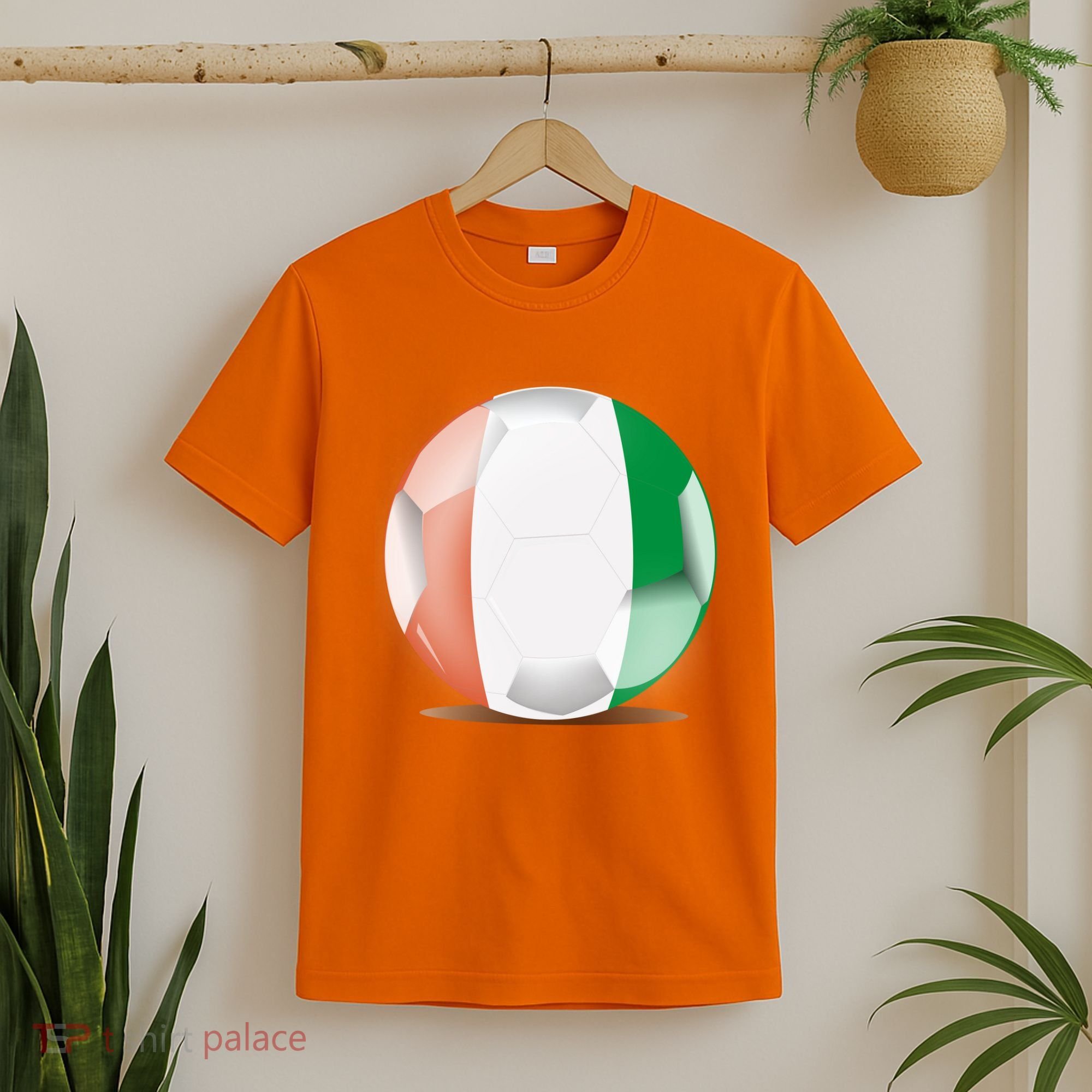Soccer Ball Country Flag Ivory Coast T-Shirt
