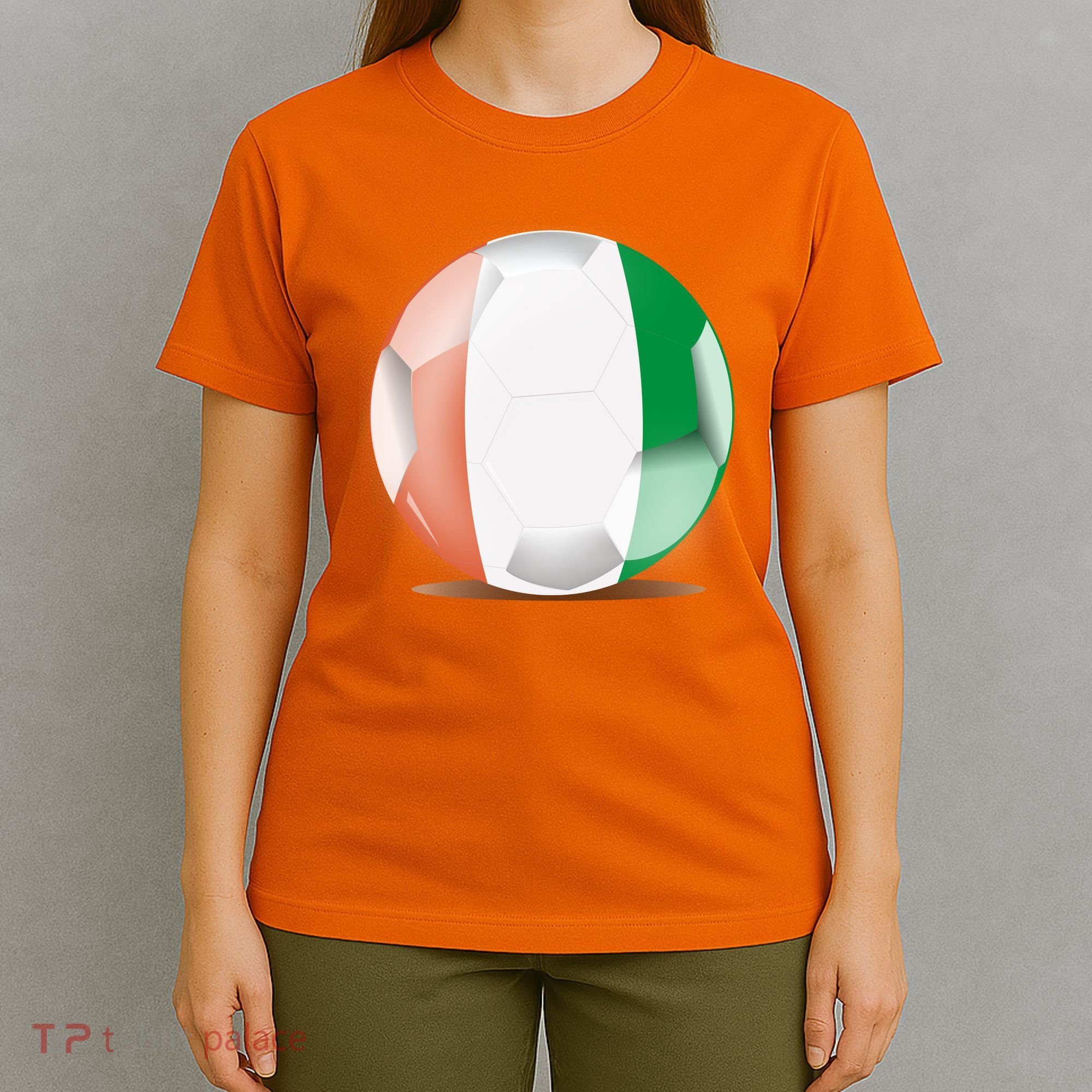 Soccer Ball Country Flag Ivory Coast T-Shirt