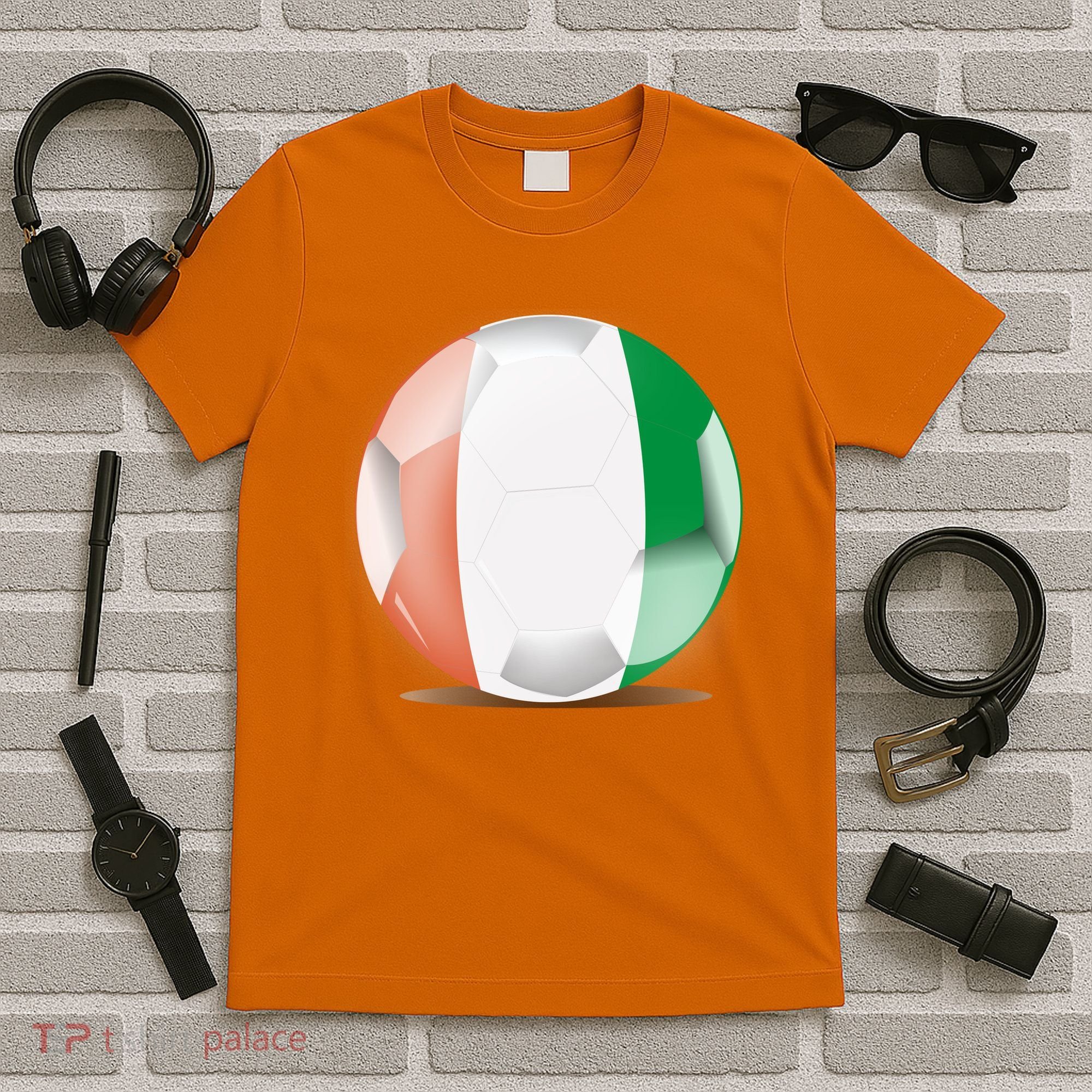 Soccer Ball Country Flag Ivory Coast T-Shirt