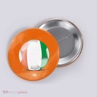 Soccer Ball Country Flag Ivory Coast Button thumb 0