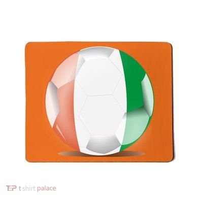 Soccer Ball Country Flag Ivory Coast Mousepad