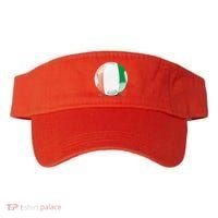 Soccer Ball Country Flag Ivory Coast Visor thumb 0