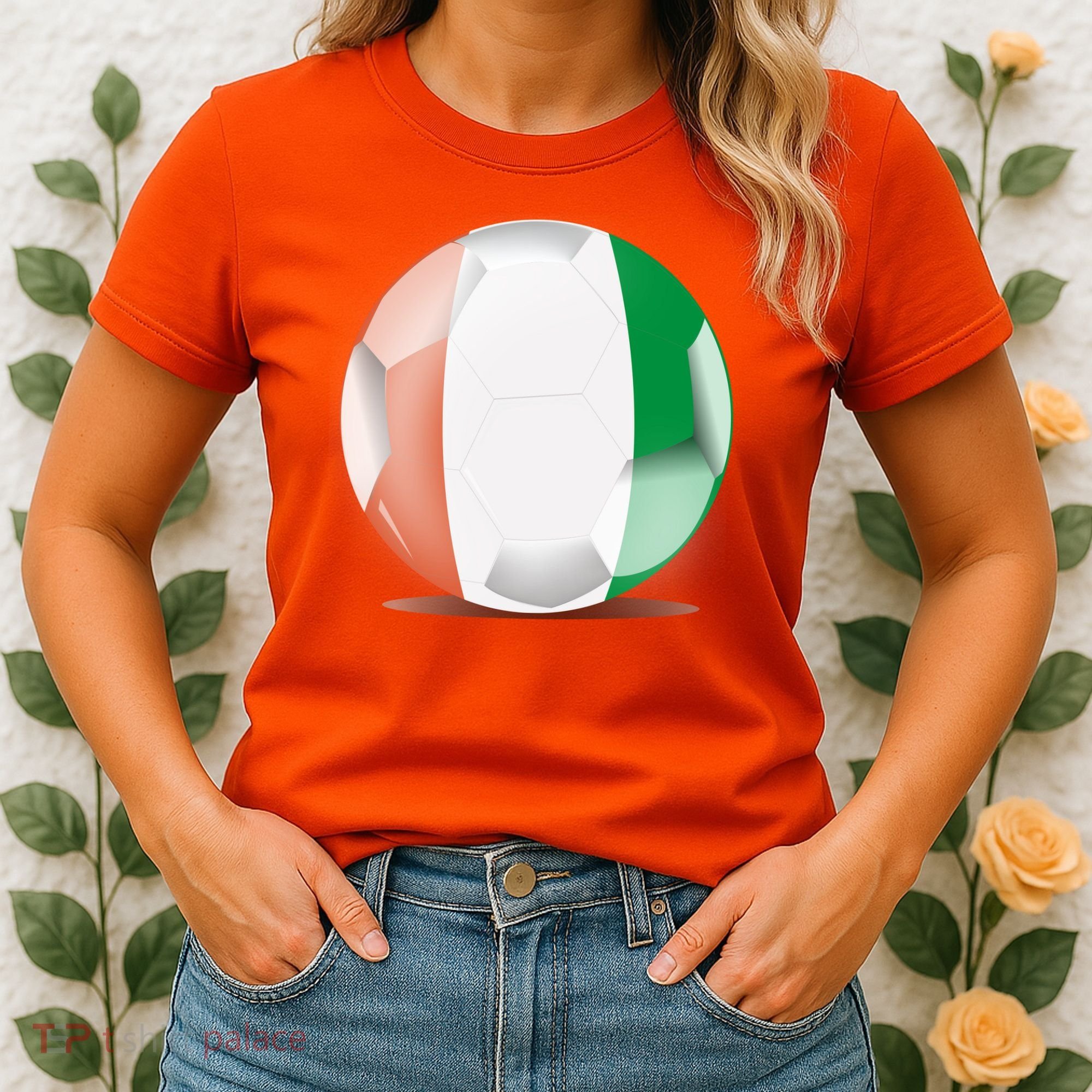 Soccer Ball Country Flag Ivory Coast Women's T-Shirt