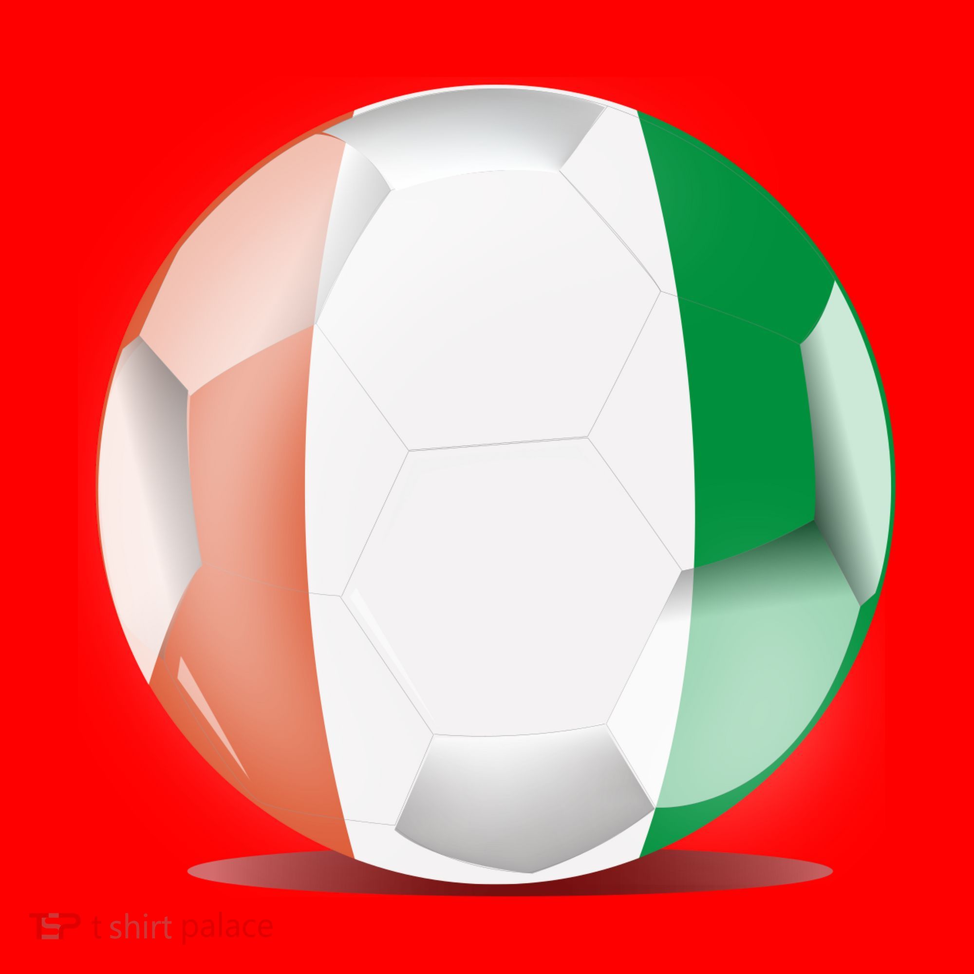 Soccer Ball Country Flag Ivory Coast Santa Hat