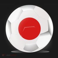 Soccer Ball Country Flag Japan Women's Hoodie thumb 2