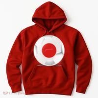 Soccer Ball Country Flag Japan Hoodie thumb 0