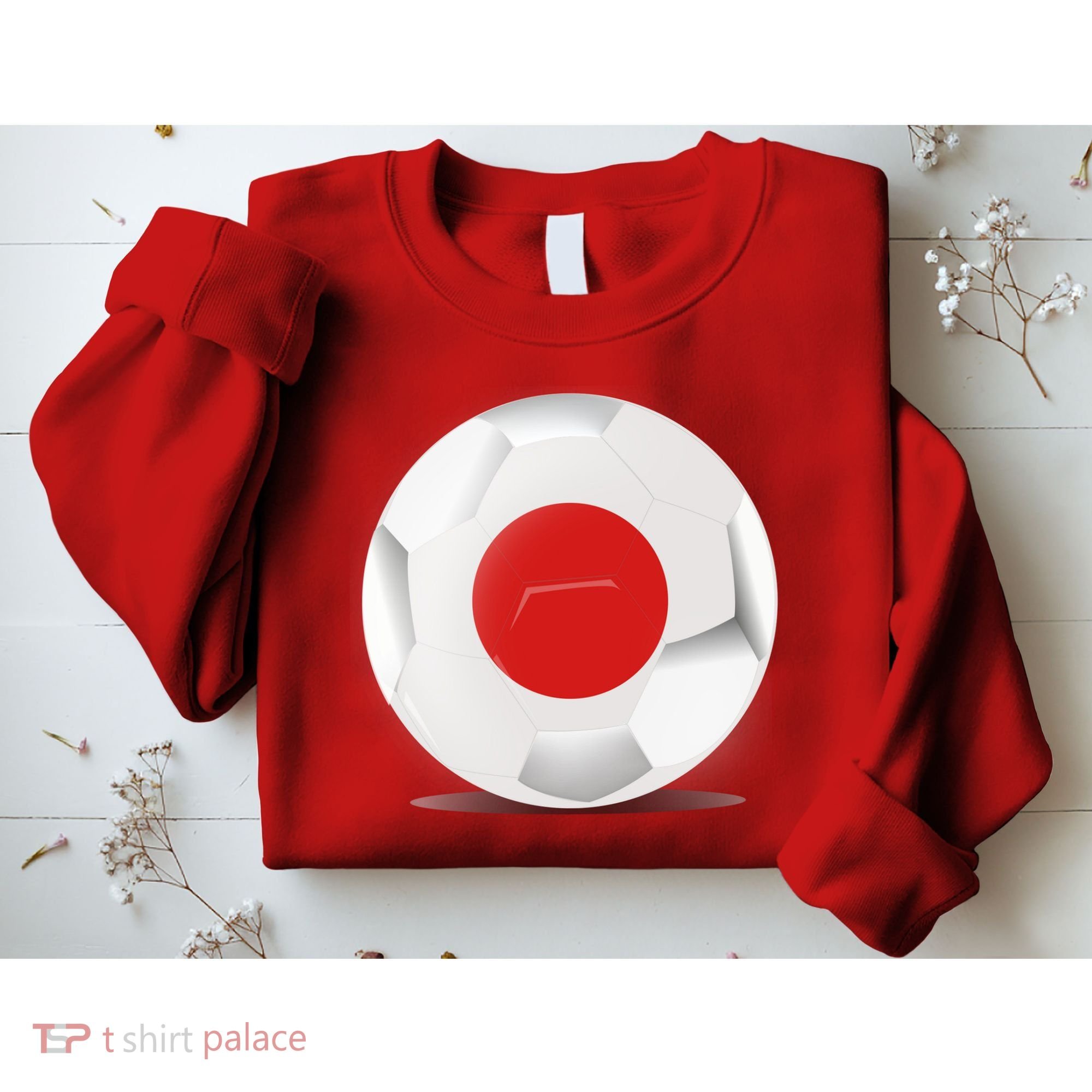 Soccer Ball Country Flag Japan Sweatshirt