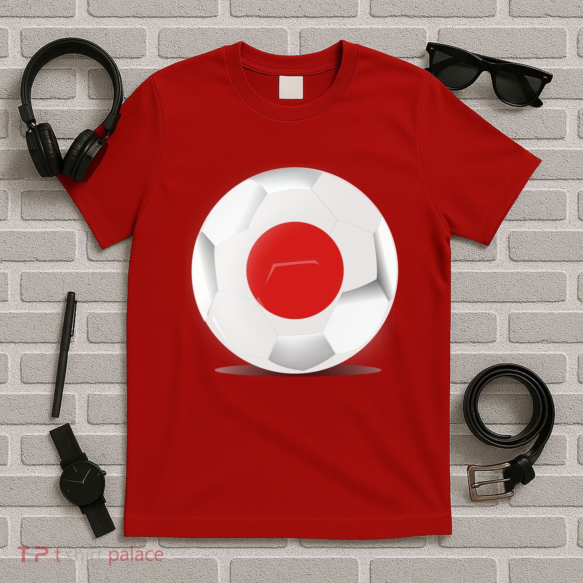 Soccer Ball Country Flag Japan T-Shirt