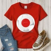 Soccer Ball Country Flag Japan Women's T-Shirt thumb 3