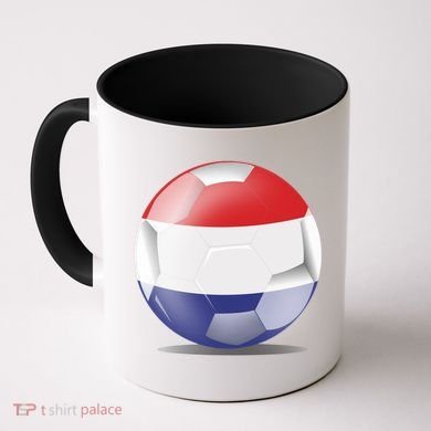 Soccer Ball Country Flag Netherlands Coffee Mug