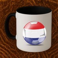Soccer Ball Country Flag Netherlands Coffee Mug thumb 2