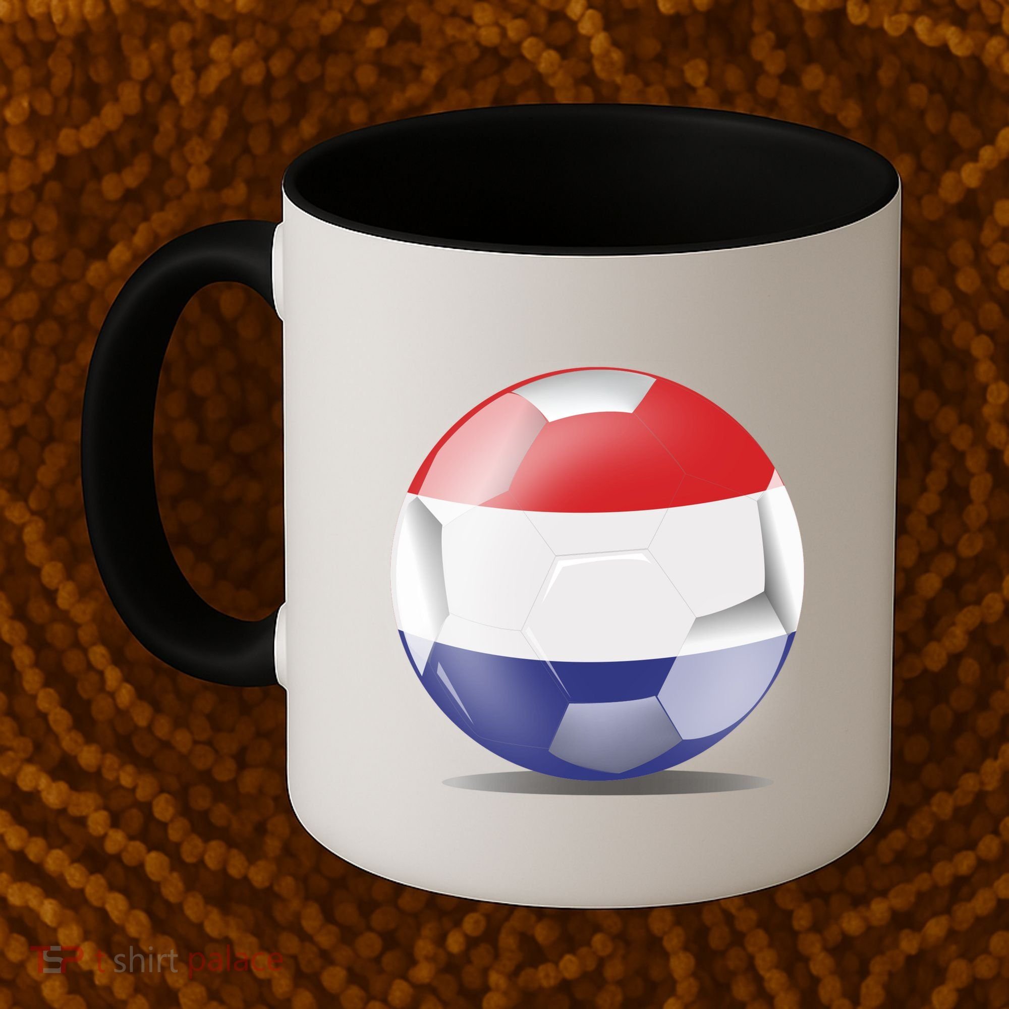 Soccer Ball Country Flag Netherlands Coffee Mug
