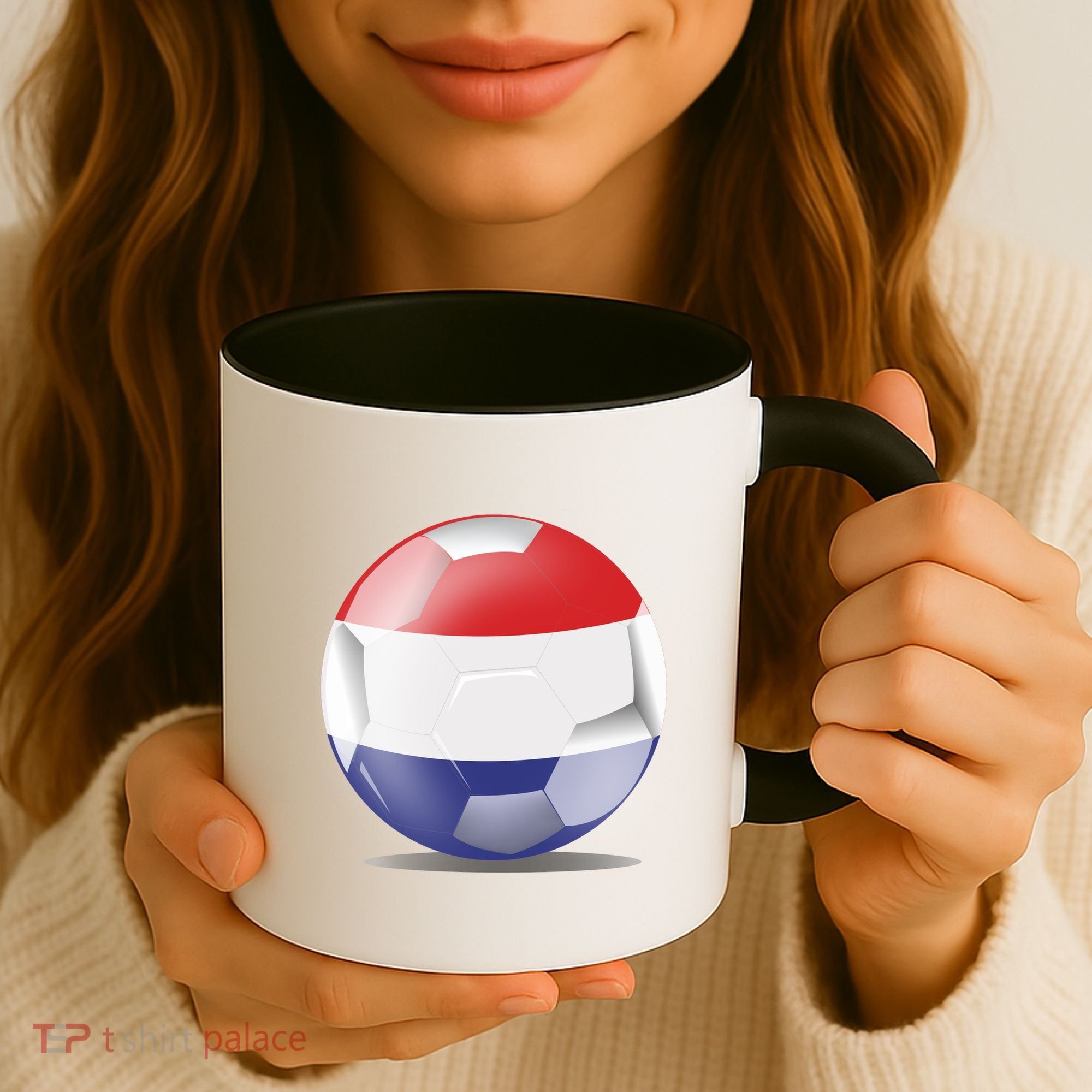 Soccer Ball Country Flag Netherlands Coffee Mug