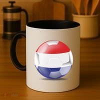 Soccer Ball Country Flag Netherlands Coffee Mug thumb 4