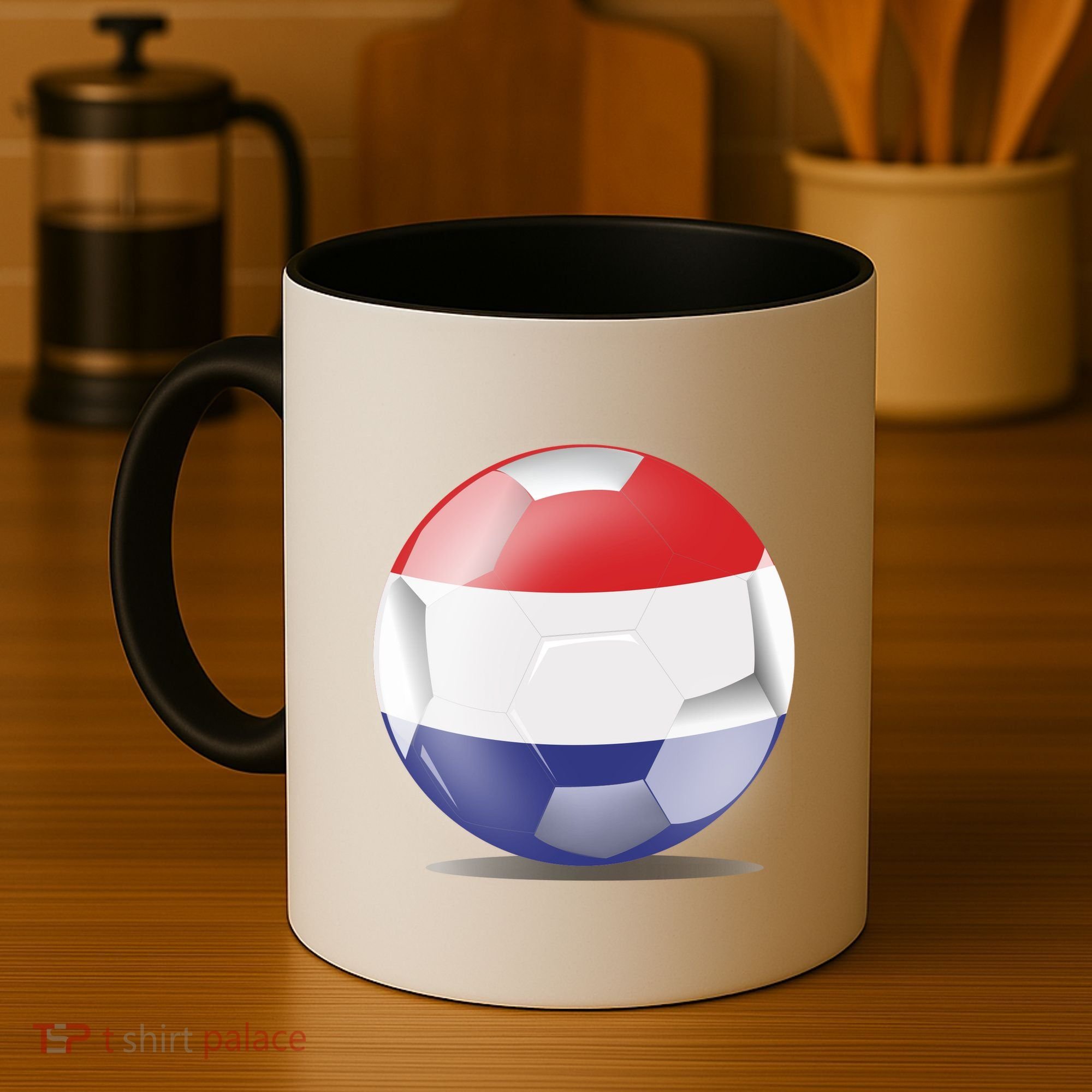 Soccer Ball Country Flag Netherlands Coffee Mug