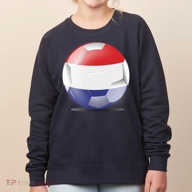 Soccer Ball Country Flag Netherlands Women's Sweatshirt