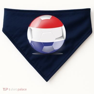 Soccer Ball Country Flag Netherlands USA-Made Doggie Bandana