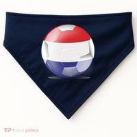 Soccer Ball Country Flag Netherlands USA-Made Doggie Bandana thumb 0