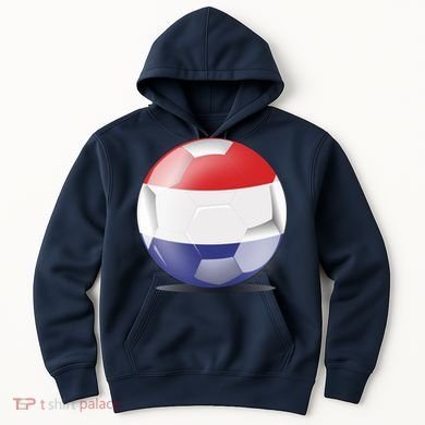 Soccer Ball Country Flag Netherlands Hoodie