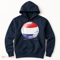 Soccer Ball Country Flag Netherlands Hoodie thumb 0