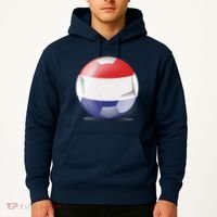 Soccer Ball Country Flag Netherlands Hoodie thumb 2