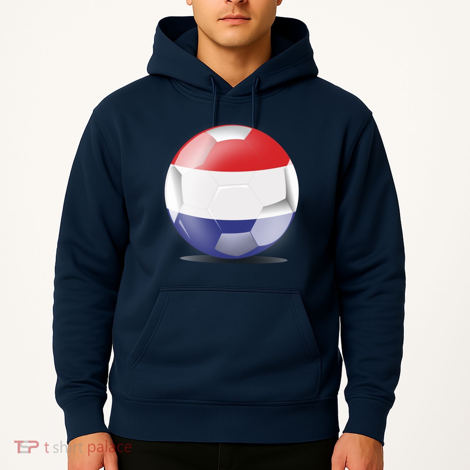 Soccer Ball Country Flag Netherlands Hoodie