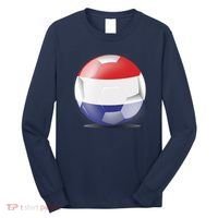 Soccer Ball Country Flag Netherlands Long Sleeve Shirt thumb 0