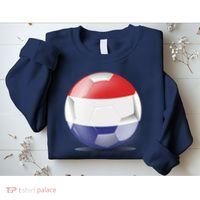 Soccer Ball Country Flag Netherlands Sweatshirt thumb 2