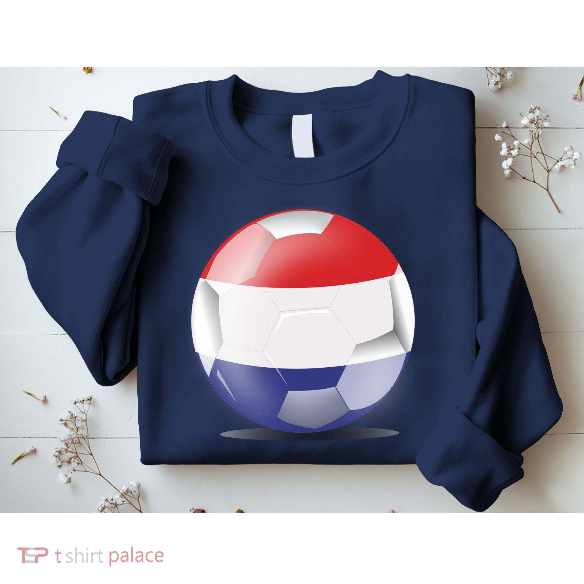 Soccer Ball Country Flag Netherlands Sweatshirt