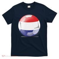 Soccer Ball Country Flag Netherlands T-Shirt thumb 0