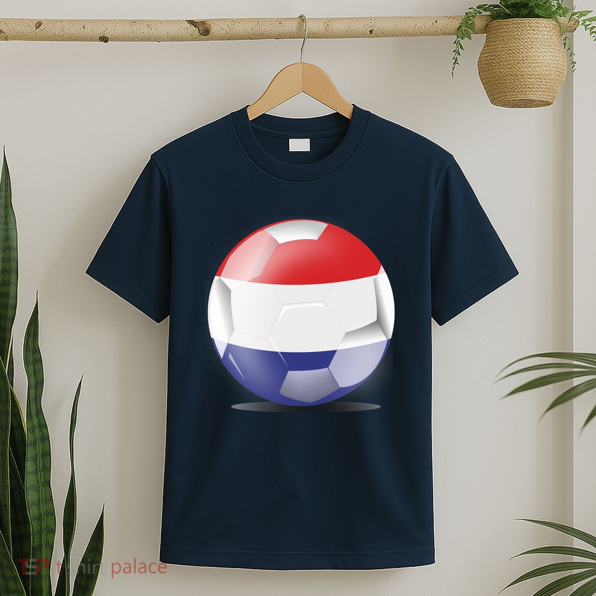 Soccer Ball Country Flag Netherlands T-Shirt