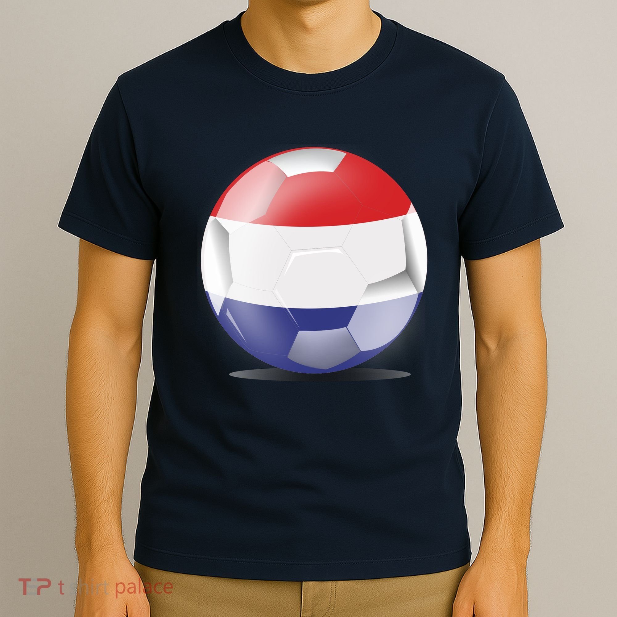 Soccer Ball Country Flag Netherlands T-Shirt