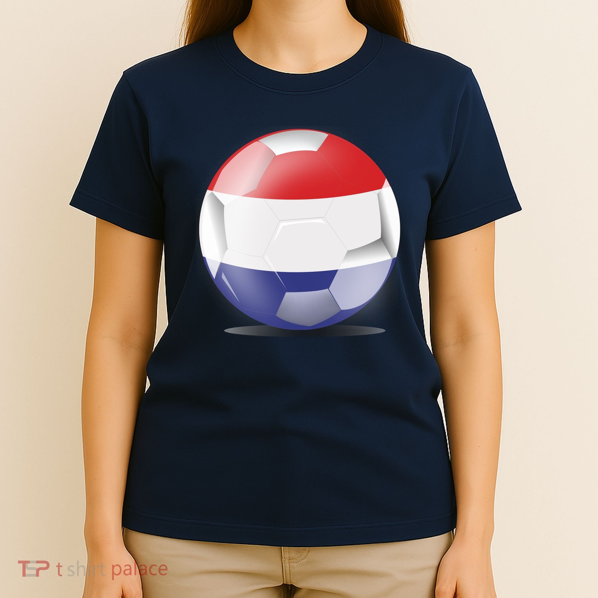 Soccer Ball Country Flag Netherlands T-Shirt