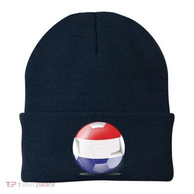 Soccer Ball Country Flag Netherlands Beanie