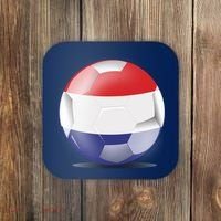 Soccer Ball Country Flag Netherlands Coaster thumb 0