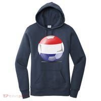 Soccer Ball Country Flag Netherlands Women's Hoodie thumb 0