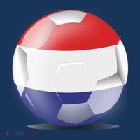 Soccer Ball Country Flag Netherlands Mousepad thumb 1