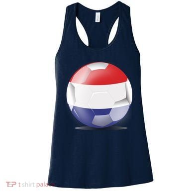 Soccer Ball Country Flag Netherlands Women's Tank Top